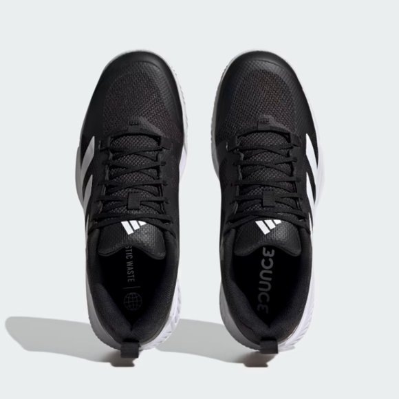 Adidas Court Team Bounce 2.0 (Black/White/Black) Men\'s  Shoes NWOB